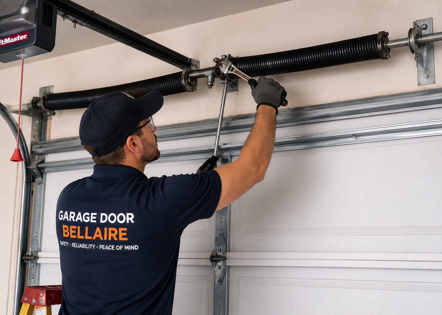 Garage door spring repair