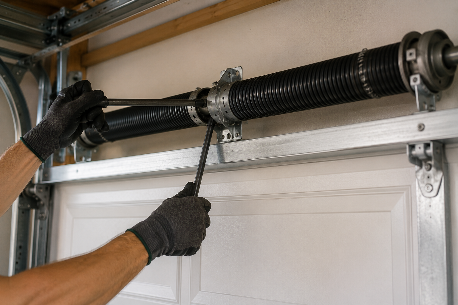 Garage door spring service in Bellaire TX